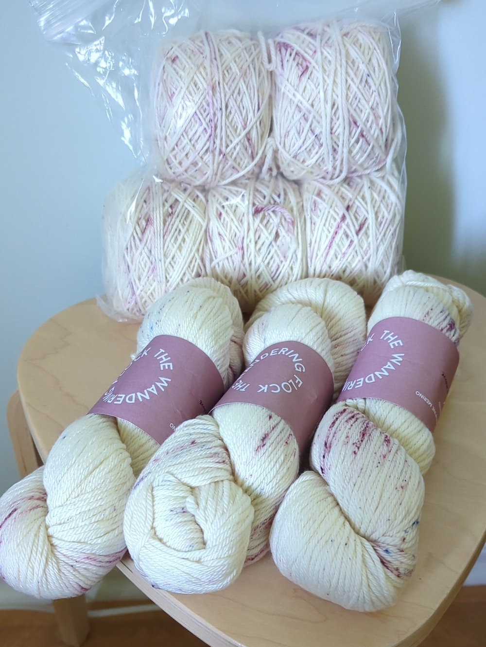The Wandering Flock Worsted Merino Yarn in A Touch Of Mauve